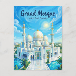 Scheich-Zayed-Großmoschee Vereinigte Arabische Emi Postkarte