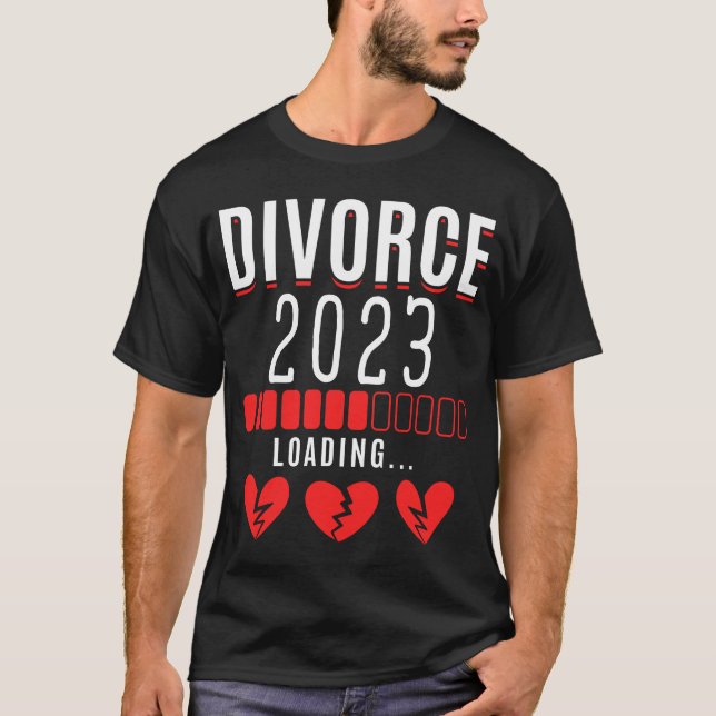 Scheidung 2023 Funny Scheidung Ehefrau T-Shirt (Vorderseite)