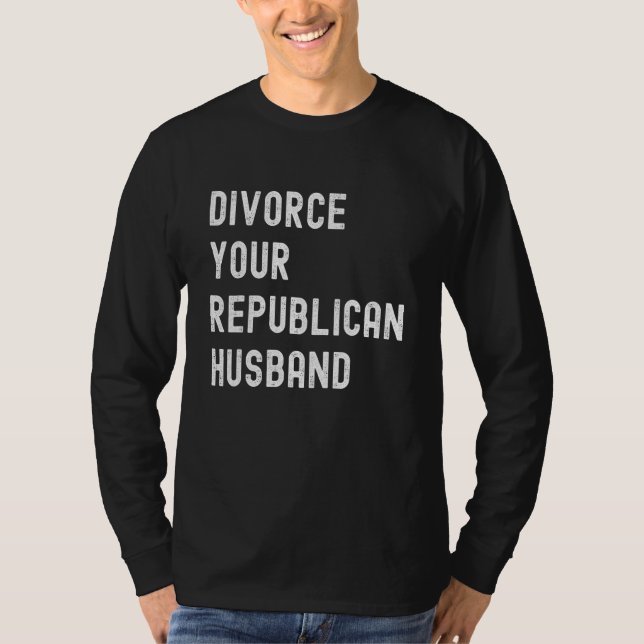 Scheidung der republikanischen Politik T-Shirt (Vorderseite)