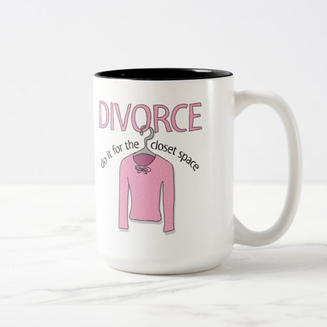 Scheidung für den Wandschrankraum Zweifarbige Tasse (Rechts)