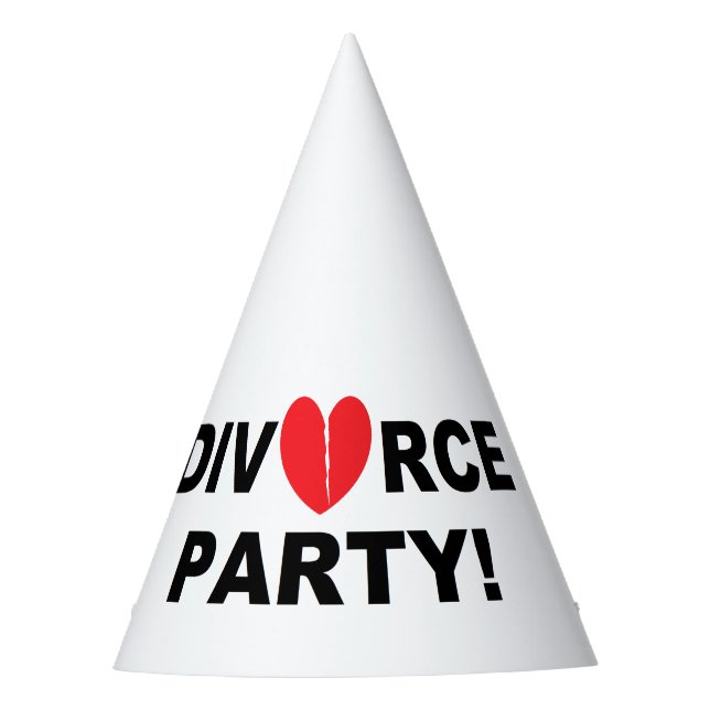 "Scheidungs-Party-" Party-Hüte Partyhütchen (Vorderseite)