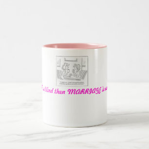 Scheidungs-Tasse _für sie Zweifarbige Tasse
