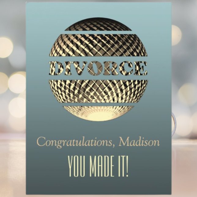 Scheidungsgrüßkarte Gold Platin Dankeskarte (Von Creator hochgeladen)