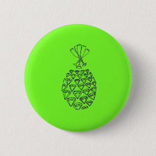 Schein-Ananas-Knopf Button