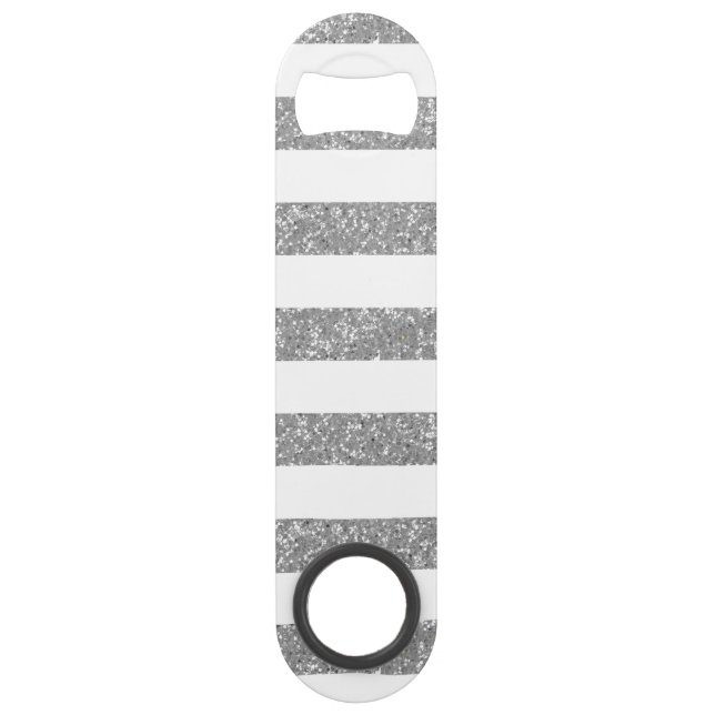 Schein-Glitzer-Blick Stripes Flaschen-Öffner Speedflaschenöffner (Vorderseite)