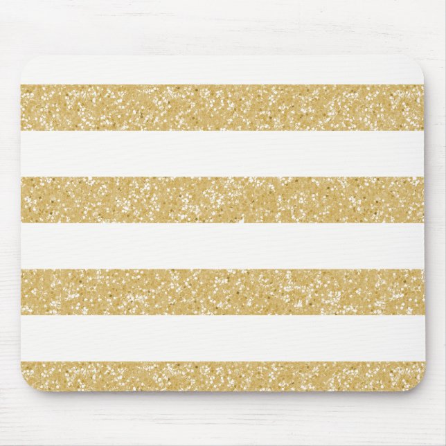 Schein-Glitzer-Blick Stripes Mousepad (Vorne)