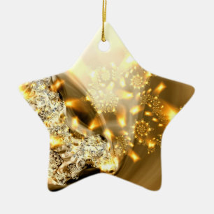 Schein-"Gold-und Silber-" Verzierung Keramikornament