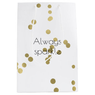 Schein-GoldConfetti Mittlere Geschenktüte
