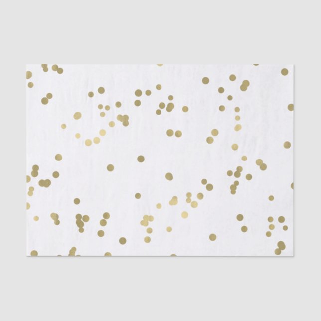 Schein-GoldConfetti Seidenpapier (Vorderseite)