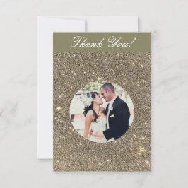 Schein-Hochzeits-Foto danken Ihnen Karten