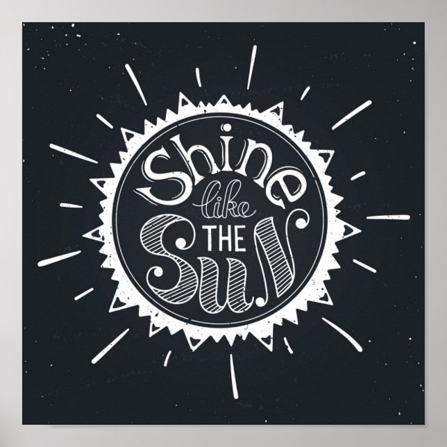 Schein wie die Sonne Poster (Vorne)