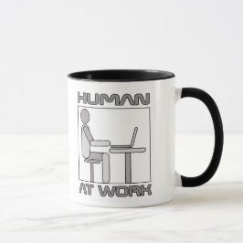 Scheintätige Menschen am Arbeitsplatz Tasse