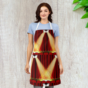 Scheinwerfer auf Bühne Schürze