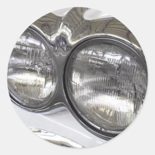 Scheinwerfer für klassische Autos Runder Aufkleber