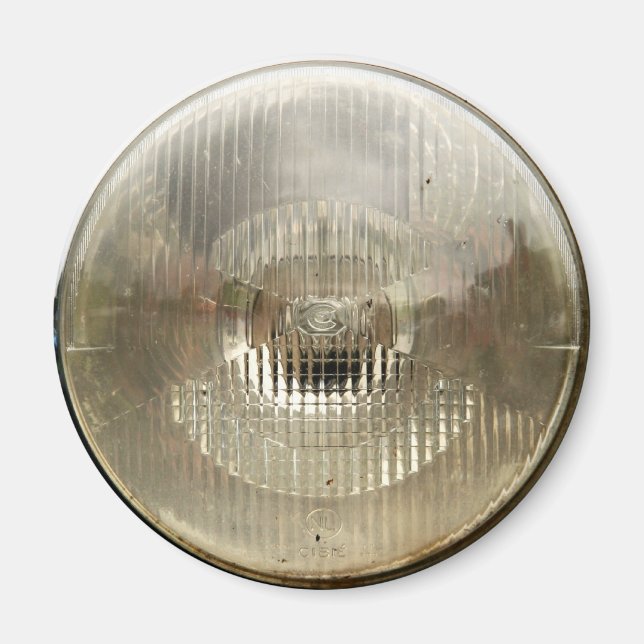 Scheinwerfer für klassische Fahrzeuge mit runder,  Magnet (Vorne)
