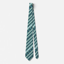 Scheinwerfer Polka Dot gestreift Aquamarin zweisei Krawatte