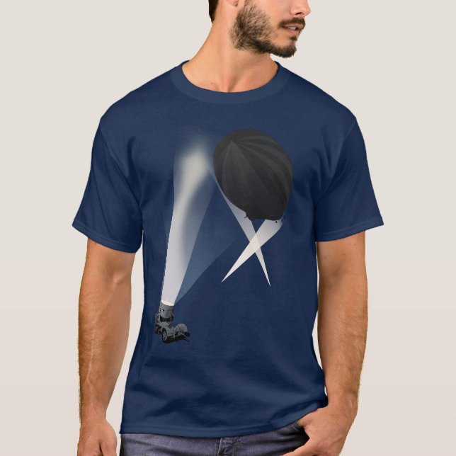 Scheinwerfer Zepplin T - Shirt (Vorderseite)