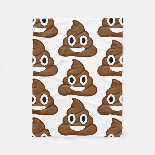 Scheiß-Emoji-Decke Fleecedecke (Vorderseite)