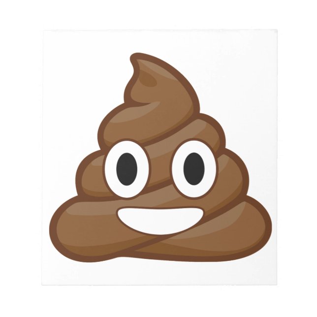 Scheiß-Emoji Notizblock (Vorderseite)