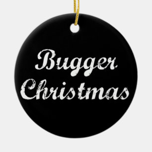 Scheiß Weihnachten Keramikornament