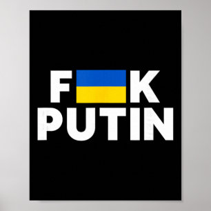 Scheiße Putin, ich stehe hinter der Ukraine Poster