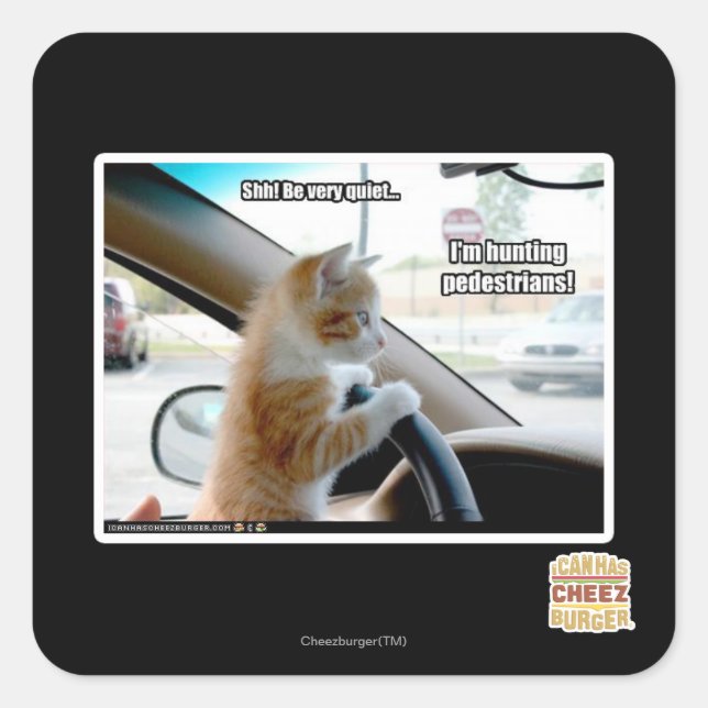 Scheiße! Sehr ruhig Quadratischer Aufkleber (Vorderseite)