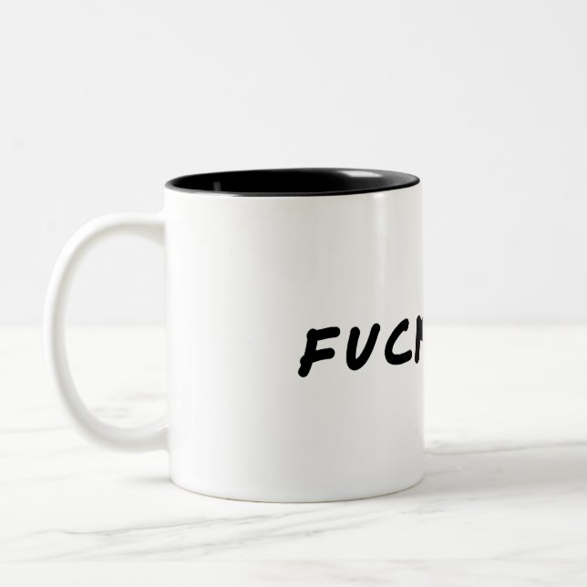 Scheißkaffee Zweifarbige Tasse (Links)