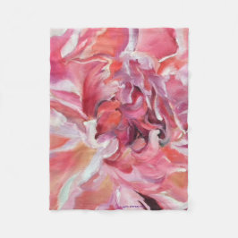 Scheitel aus Alaskan-Peonies Fleecedecke