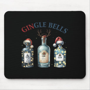 Schelle Bells Lustige Gin Gin Glocken Weihnachtsba Mousepad