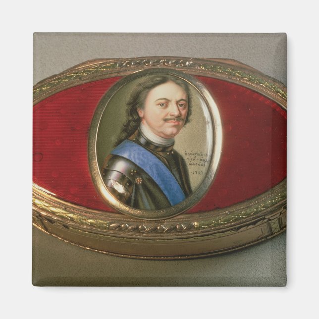 Schelle mit Porträtminiatur von Peter Magnet (Vorne)