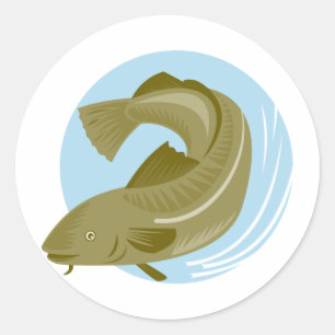 Schellfisch Runder Aufkleber