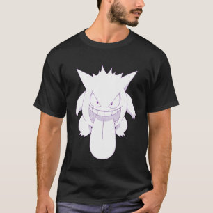 Schelmische Gengar Grinsen Retro Stil T-Shirt