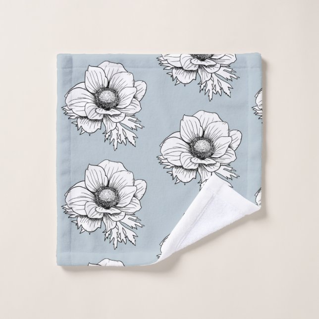 Schéma botanique : Anémone (Gant de toilette)