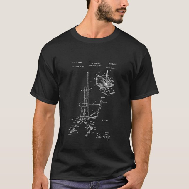 Schema des Skiliftstuhls T-Shirt (Vorderseite)