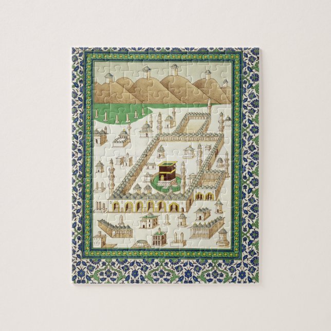 Schematische Ansicht des Mekkas, das Qua'bah, von (Vertikal)