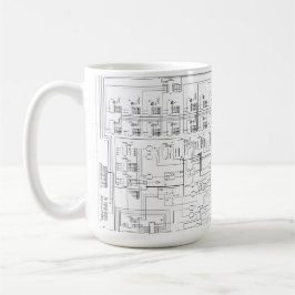 Schematisches Diagramm-Tasse Kaffeetasse