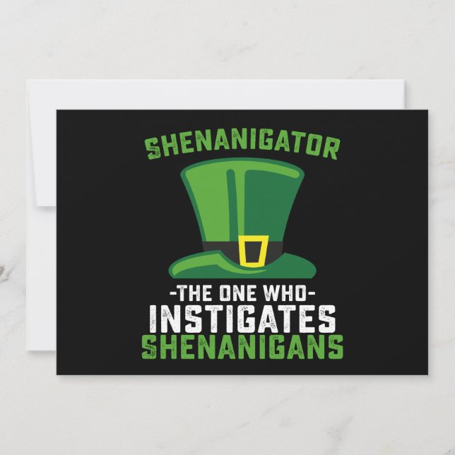 Schenigator der, der Shenanigans anstiftet Einladung (Vorderseite)