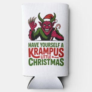Schenken Sie sich ein kleines Krampus-Weihnachten Selters Dosenkühler