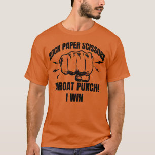 Schere aus rocktem Papier T-Shirt