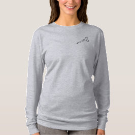 Schere-Friseur-Friseur-Salon-Grau-T - Shirt