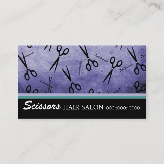 Schere-Friseursalon-Visitenkarte Visitenkarte (Vorderseite)