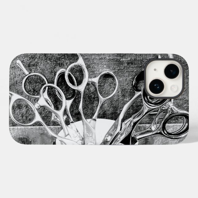 Schere - Hair Stylist Handy Case (Rückseite (Horizontal))