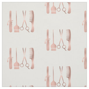 Schere im Rose-Gold-Design für Friseursalons Stoff