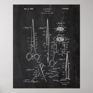 Schere-Patent Poster