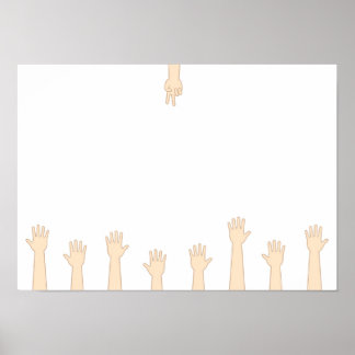 Schere, Stein, Papier Poster