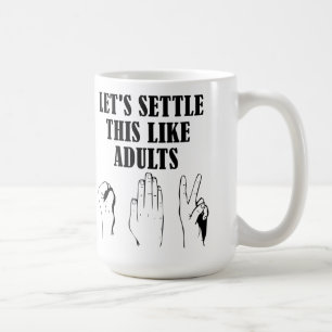 Schere Stein Papier Tasse