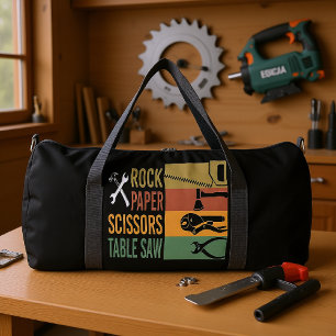 Schere Stein Papier Tischkreissäge Duffle Bag