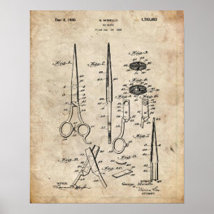 Scheren-Patent Poster