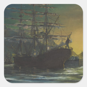 Scherer Quadratischer Aufkleber