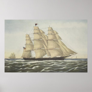 Scherer-Schiff, fliegende Wolke Poster